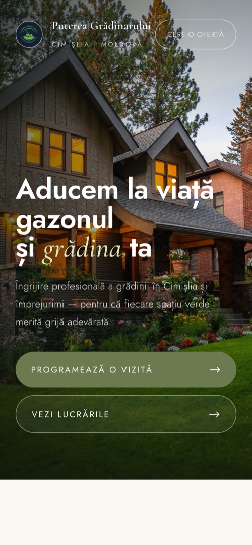 Puterea Gradinarului on a phone